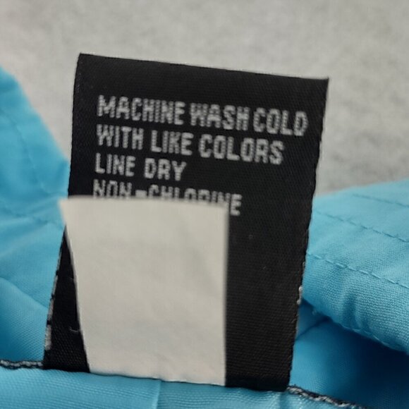 Requirements Sky Blue Quilted Lightweight Snap Up Outdoor Coat Jacket Size Small - Picture 12 of 12